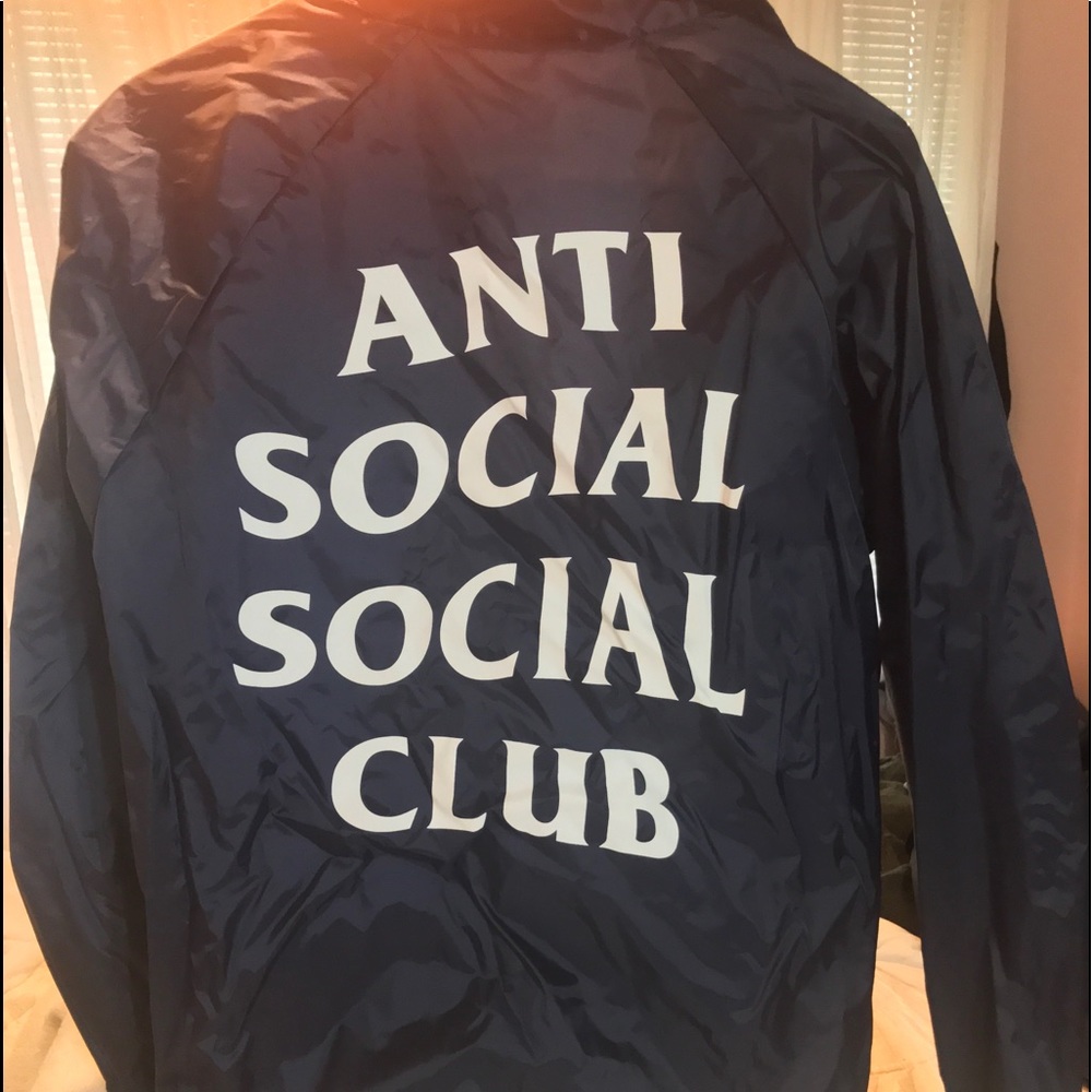 Navy windbreaker